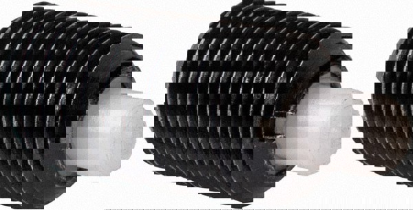 Threaded Spring Plunger: M8 x 1.25, 16 mm Thread Length, 3.43 mm Dia, 5 mm Projection